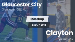 Matchup: Gloucester City vs. Clayton  2018