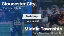 Matchup: Gloucester City vs. Middle Township  2018