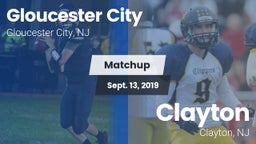 Matchup: Gloucester City vs. Clayton  2019