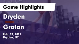Dryden  vs Groton  Game Highlights - Feb. 23, 2021