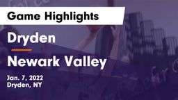 Dryden  vs Newark Valley  Game Highlights - Jan. 7, 2022