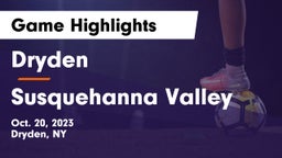 Dryden  vs Susquehanna Valley  Game Highlights - Oct. 20, 2023