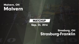 Matchup: Malvern vs. Strasburg-Franklin  2016