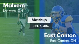 Matchup: Malvern vs. East Canton  2016