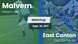 Matchup: Malvern vs. East Canton  2017