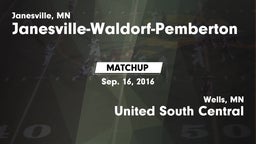Matchup: Janesville-Waldorf-P vs. United South Central  2016