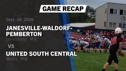 Recap: Janesville-Waldorf-Pemberton  vs. United South Central  2016