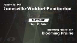 Matchup: Janesville-Waldorf-P vs. Blooming Prairie  2016