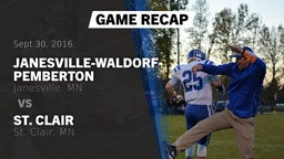 Recap: Janesville-Waldorf-Pemberton  vs. St. Clair  2016