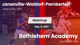 Matchup: Janesville-Waldorf-P vs. Bethlehem Academy  2017