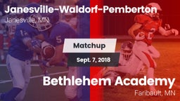 Matchup: Janesville-Waldorf-P vs. Bethlehem Academy  2018