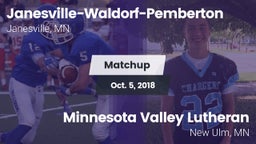 Matchup: Janesville-Waldorf-P vs. Minnesota Valley Lutheran  2018