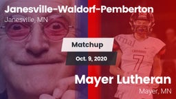 Matchup: Janesville-Waldorf-P vs. Mayer Lutheran  2020