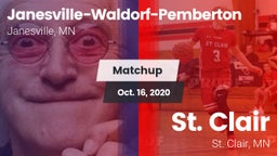 Matchup: Janesville-Waldorf-P vs. St. Clair  2020