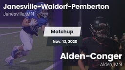 Matchup: Janesville-Waldorf-P vs. Alden-Conger  2020