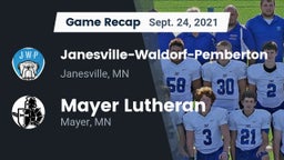 Recap: Janesville-Waldorf-Pemberton  vs. Mayer Lutheran  2021