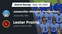 Recap: Janesville-Waldorf-Pemberton  vs. Lester Prairie  2022
