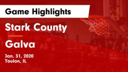 Stark County  vs Galva  Game Highlights - Jan. 31, 2020