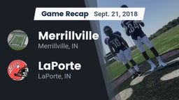 Recap: Merrillville  vs. LaPorte  2018