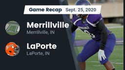 Recap: Merrillville  vs. LaPorte  2020
