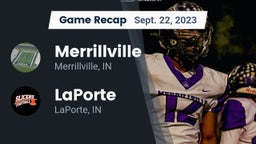 Recap: Merrillville  vs. LaPorte  2023