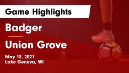 Badger  vs Union Grove  Game Highlights - May 13, 2021