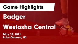 Badger  vs Westosha Central Game Highlights - May 18, 2021