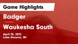 Badger  vs Waukesha South  Game Highlights - April 20, 2023