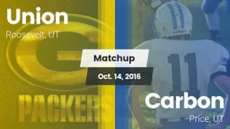 Matchup: Union vs. Carbon  2016