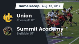 Recap: Union  vs. Summit Academy  2017