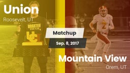 Matchup: Union vs. Mountain View  2017