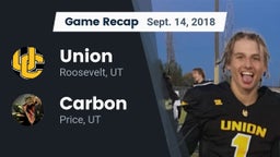 Recap: Union  vs. Carbon  2018