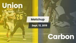 Matchup: Union vs. Carbon 2019