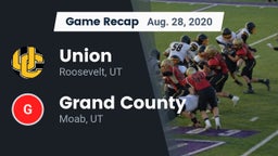 Recap: Union  vs. Grand County  2020