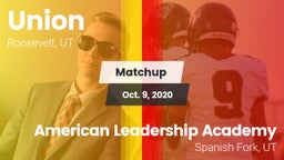 Matchup: Union vs. American Leadership Academy  2020