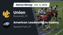 Recap: Union  vs. American Leadership Academy  2020