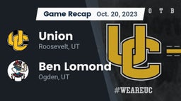 Recap: Union  vs. Ben Lomond  2023
