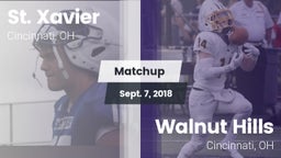Matchup: St. Xavier High vs. Walnut Hills  2018