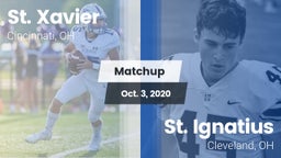 Matchup: St. Xavier High vs. St. Ignatius  2020