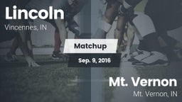 Matchup: Lincoln vs. Mt. Vernon  2016