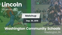 Matchup: Lincoln vs. Washington Community Schools 2016