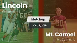 Matchup: Lincoln vs. Mt. Carmel  2016