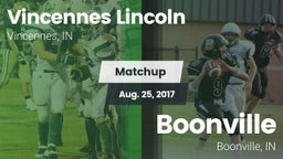 Matchup: Vincennes Lincoln vs. Boonville  2017