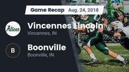 Recap: Vincennes Lincoln  vs. Boonville  2018