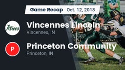 Recap: Vincennes Lincoln  vs. Princeton Community  2018
