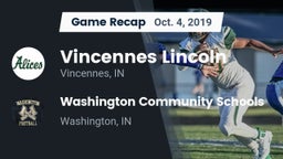 Recap: Vincennes Lincoln  vs. Washington Community Schools 2019