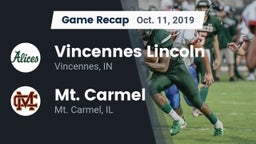 Recap: Vincennes Lincoln  vs. Mt. Carmel  2019