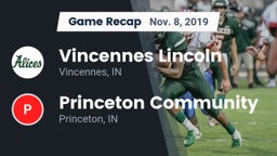 Recap: Vincennes Lincoln  vs. Princeton Community  2019