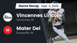 Recap: Vincennes Lincoln  vs. Mater Dei  2020