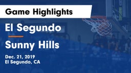 El Segundo  vs Sunny Hills  Game Highlights - Dec. 21, 2019
